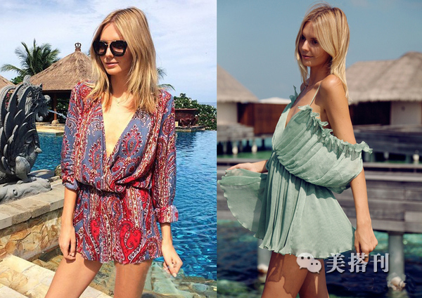 去海边吹吹风,除了仙美连衣裙还有这些美搭