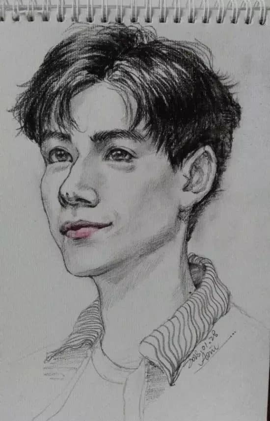 明星素描照：鹿晗黄景瑜李易峰还原度最高，他实在是认不出来