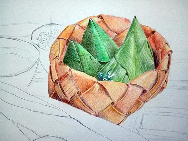 端午节画粽子手抄报,端午节幼儿园画粽子