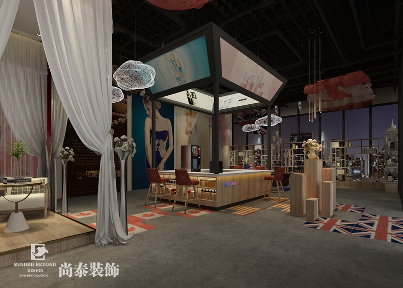 小型美容会所复古法式设计,轻奢美容会所二层楼设计