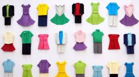 手工折纸给娃娃做衣服,用手工折纸做古装衣服