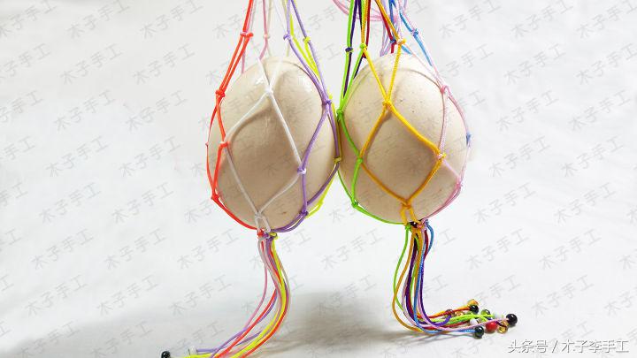 手工端午节蛋兜,端午节蛋兜的编法