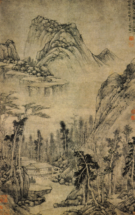 工笔浅绛山水画技法教学,传统文人浅绛山水画教学