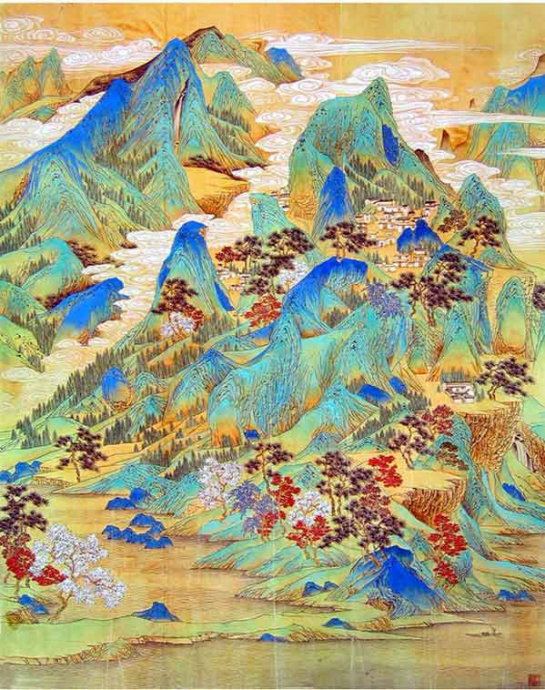 工笔浅绛山水画技法教学,传统文人浅绛山水画教学