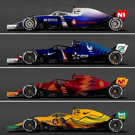2022年f1各队赛车涂装,f1赛车观众抢车