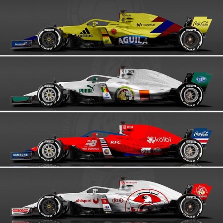 2022年f1各队赛车涂装,f1赛车观众抢车