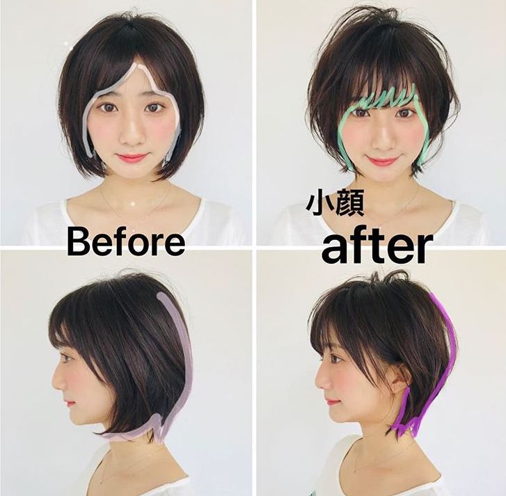 剪发师各种脸型的发型,打造小脸发型的发型师
