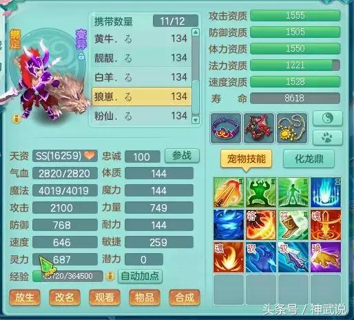 神武仙兽翼龙5技能多少钱,神武3龙宫攻略