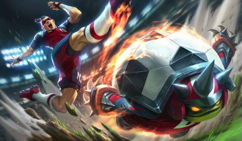 英雄联盟龙龟皮肤展示,英雄联盟足球龙龟