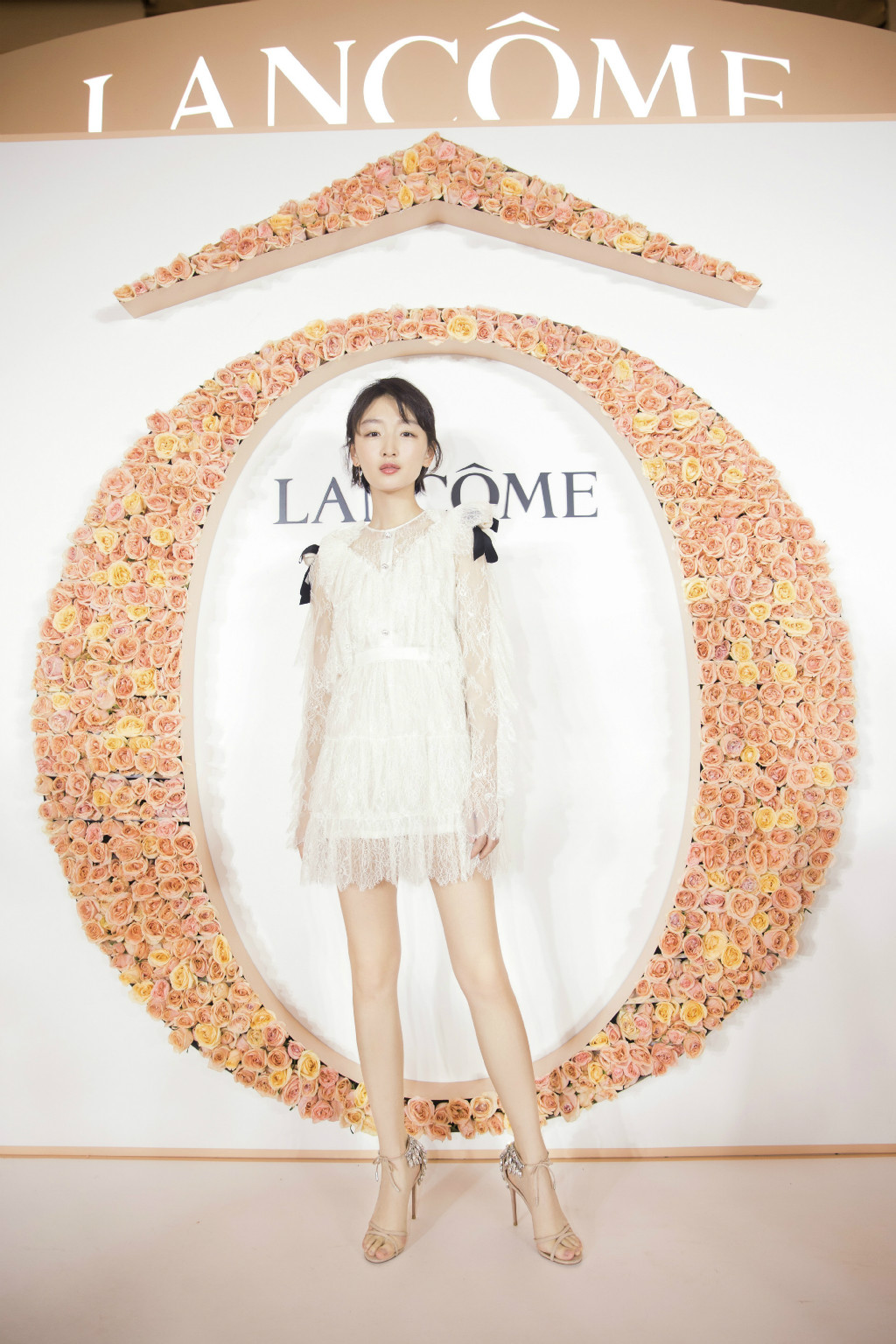 lancome兰蔻菁纯玫瑰奢享展上海,丹尼斯大卫城兰蔻专柜三八节活动