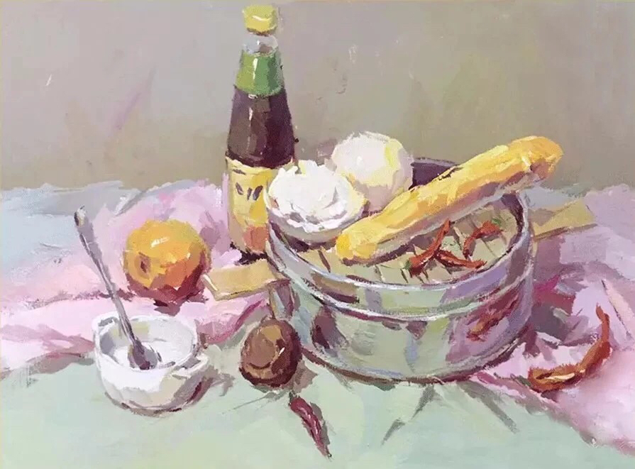 水粉画作品完整风景,水墨画作品欣赏