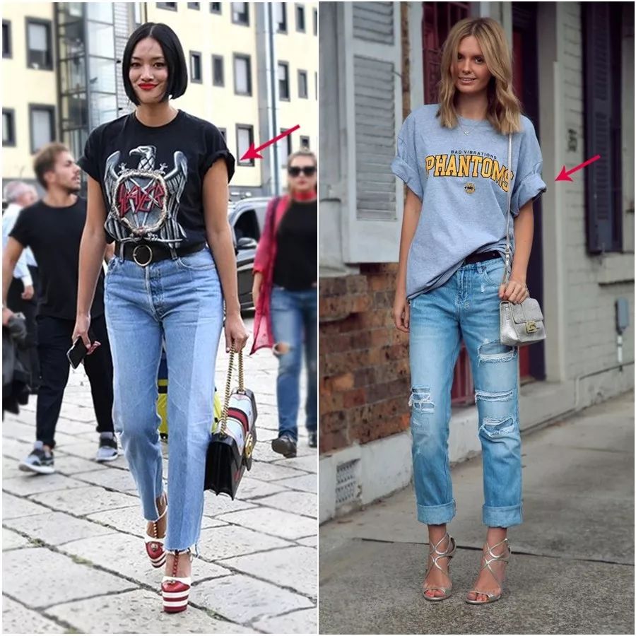 微胖女生穿t恤的显瘦小技巧,微胖女生只要穿搭对了一样显身材