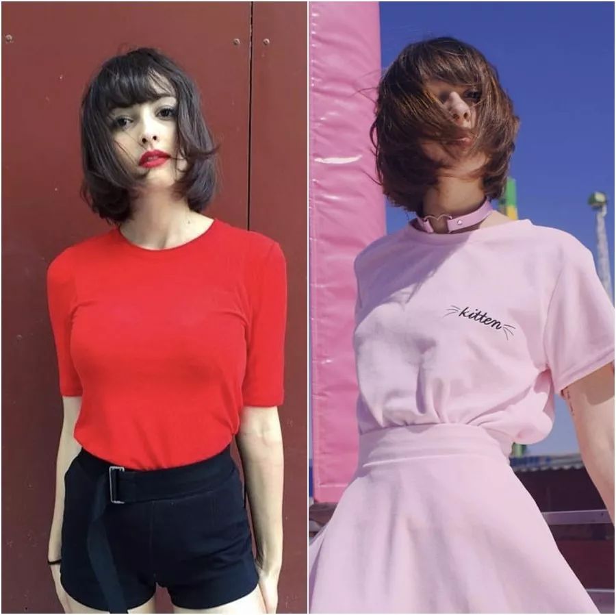 微胖女生穿t恤的显瘦小技巧,微胖女生只要穿搭对了一样显身材