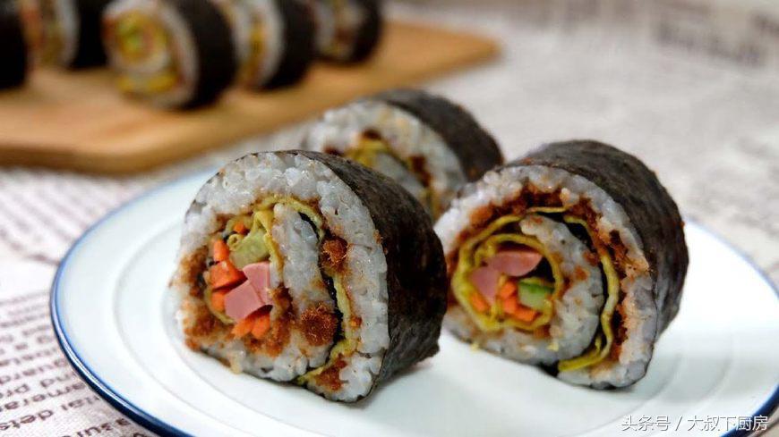 自制紫菜包饭家常做法,紫菜包饭多种做法