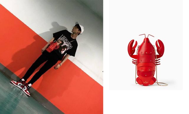 lv定制款狗狗包,lv上画熊猫的包