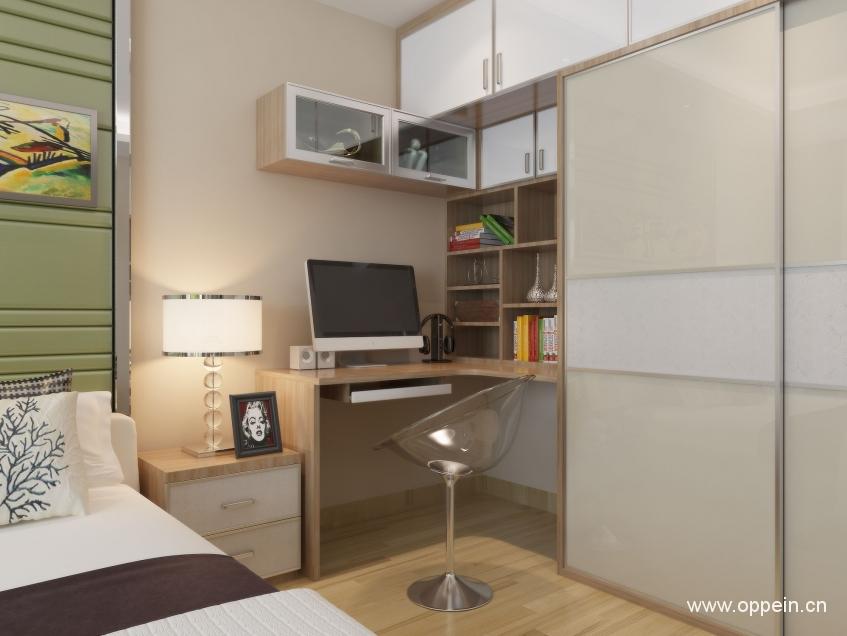 书房卧室一体衣柜,书房衣柜一体