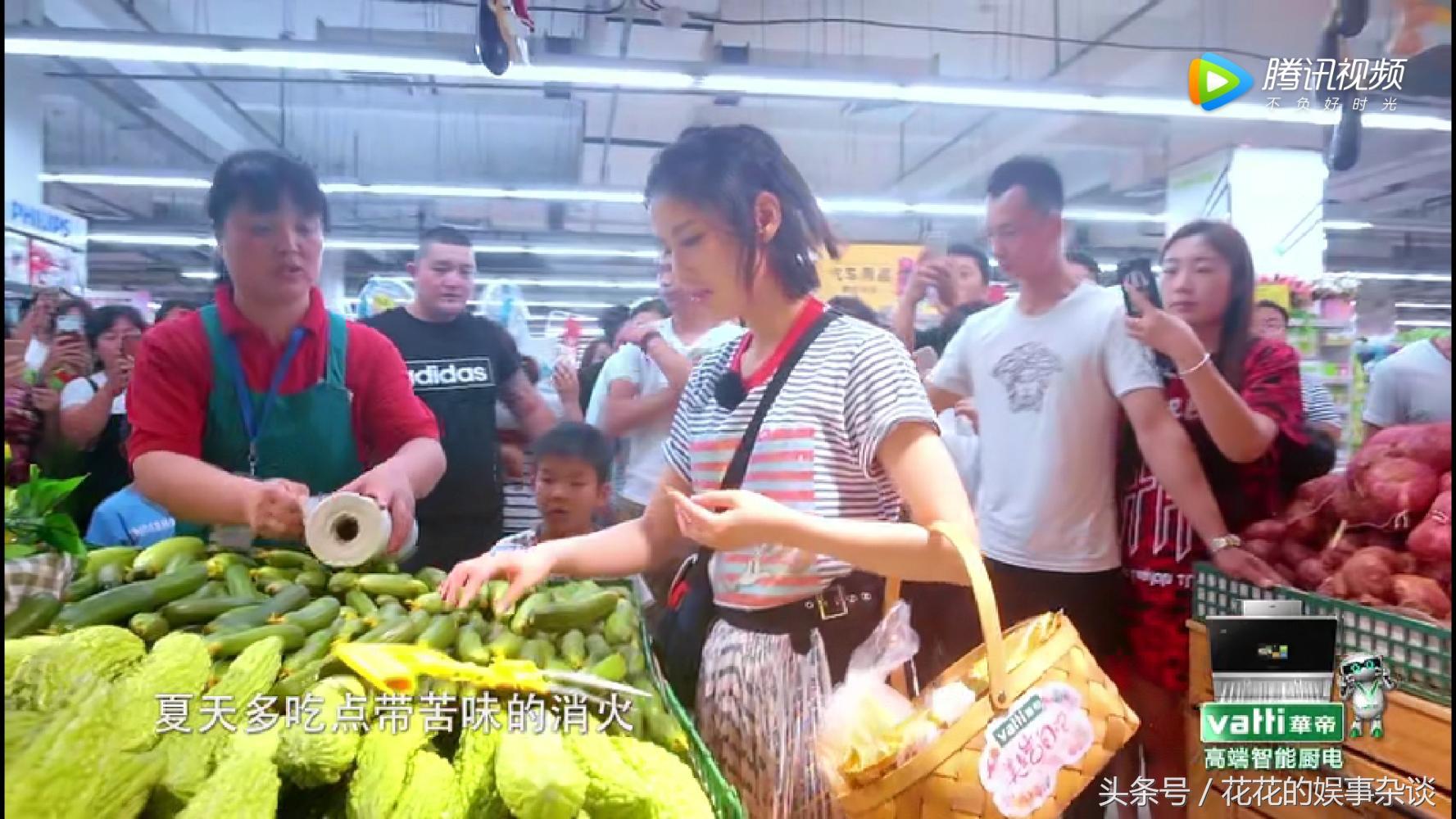 黄圣依超市买菜,黄圣依安迪买菜