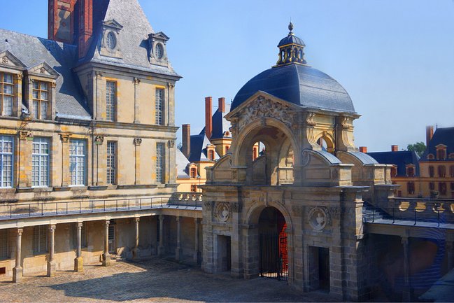 美轮美奂的枫丹白露宫,法国枫丹白露宫风景