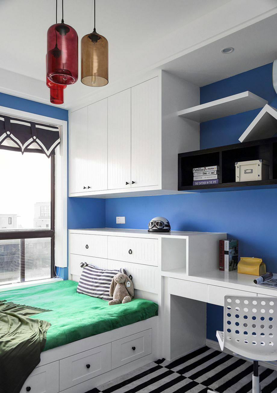 榻榻米床与飘窗柜子一体图,榻榻米床柜子如何组合设计