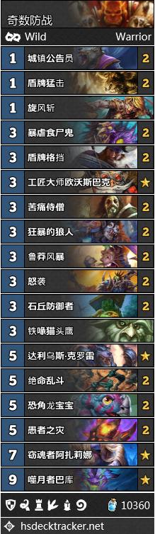 炉石传说现在的狂野天梯环境怎样,炉石传说狂野环境月报