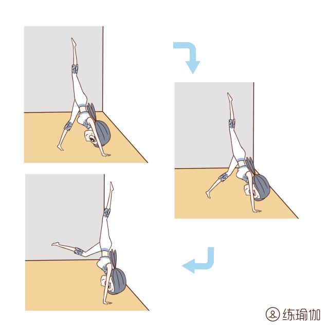 几个动作学会倒立,倒立是最好的保养