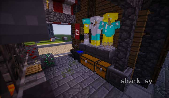 我的世界中世纪店铺教程,我的世界小摊店铺建筑教程