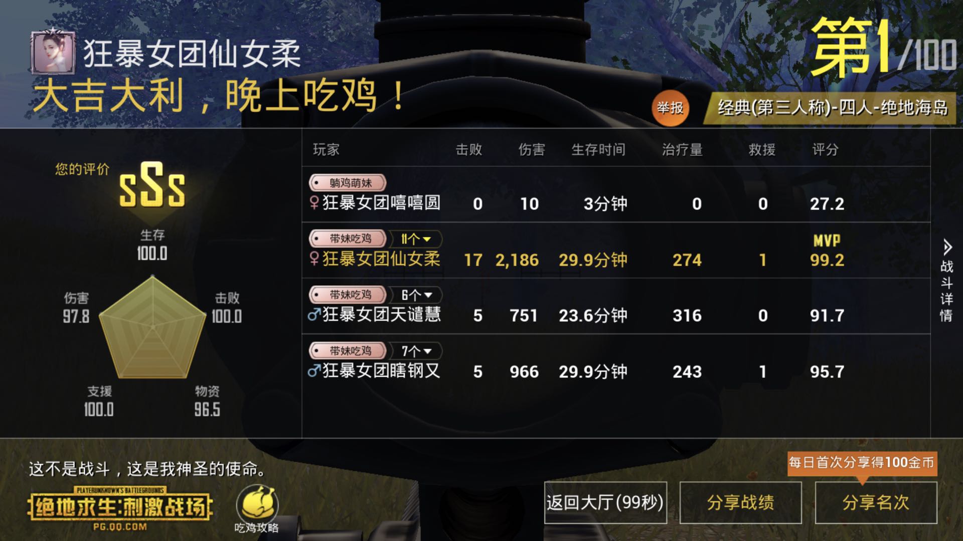 刺激战场最强阵容强悍来袭,刺激战场2018年2月9日第一次上线