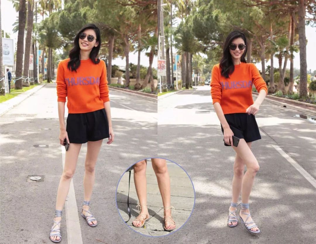 短裤怎样穿显高,短裤小白鞋穿搭