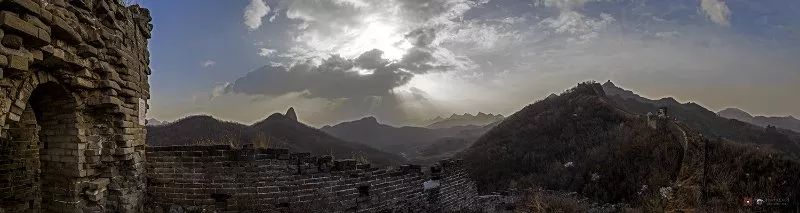 河北滦平金山岭长城云海美如画,长城美景美如画