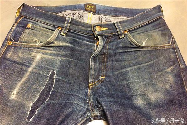 探索色落篇美国LEE修身骑士101S牛仔裤13.75oz养2年洗2次