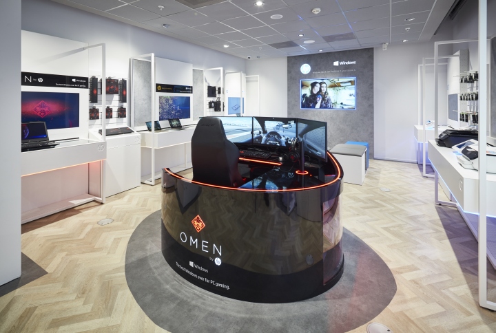 没有“数字感”的数字产品体验店设计，阿姆斯特丹惠普体验店设计