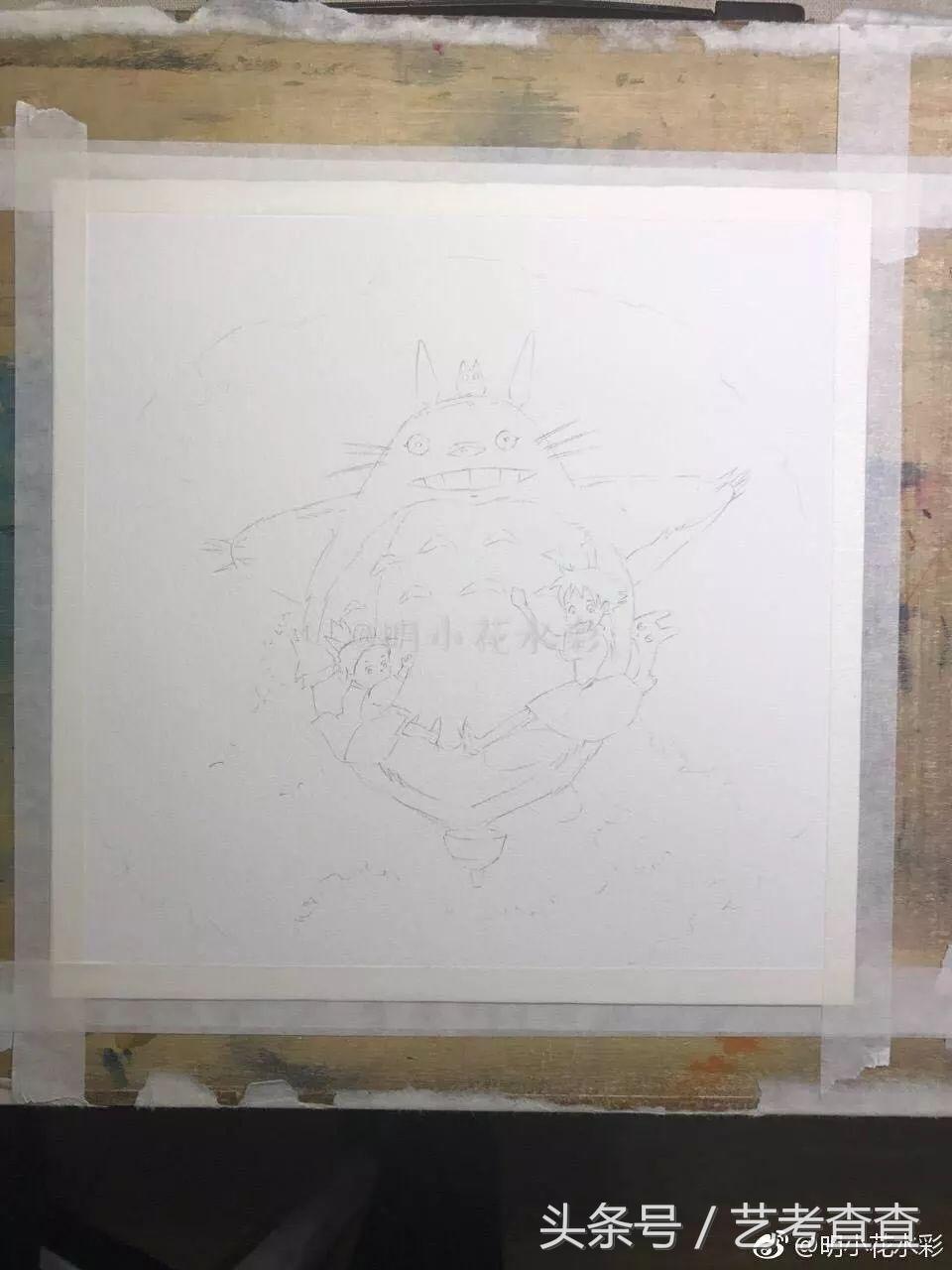 画龙猫全过程,龙猫原版怎么画