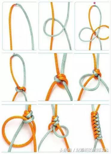 项链绳中间穿珠怎样打结不松,手机链串珠绳中间如何打结