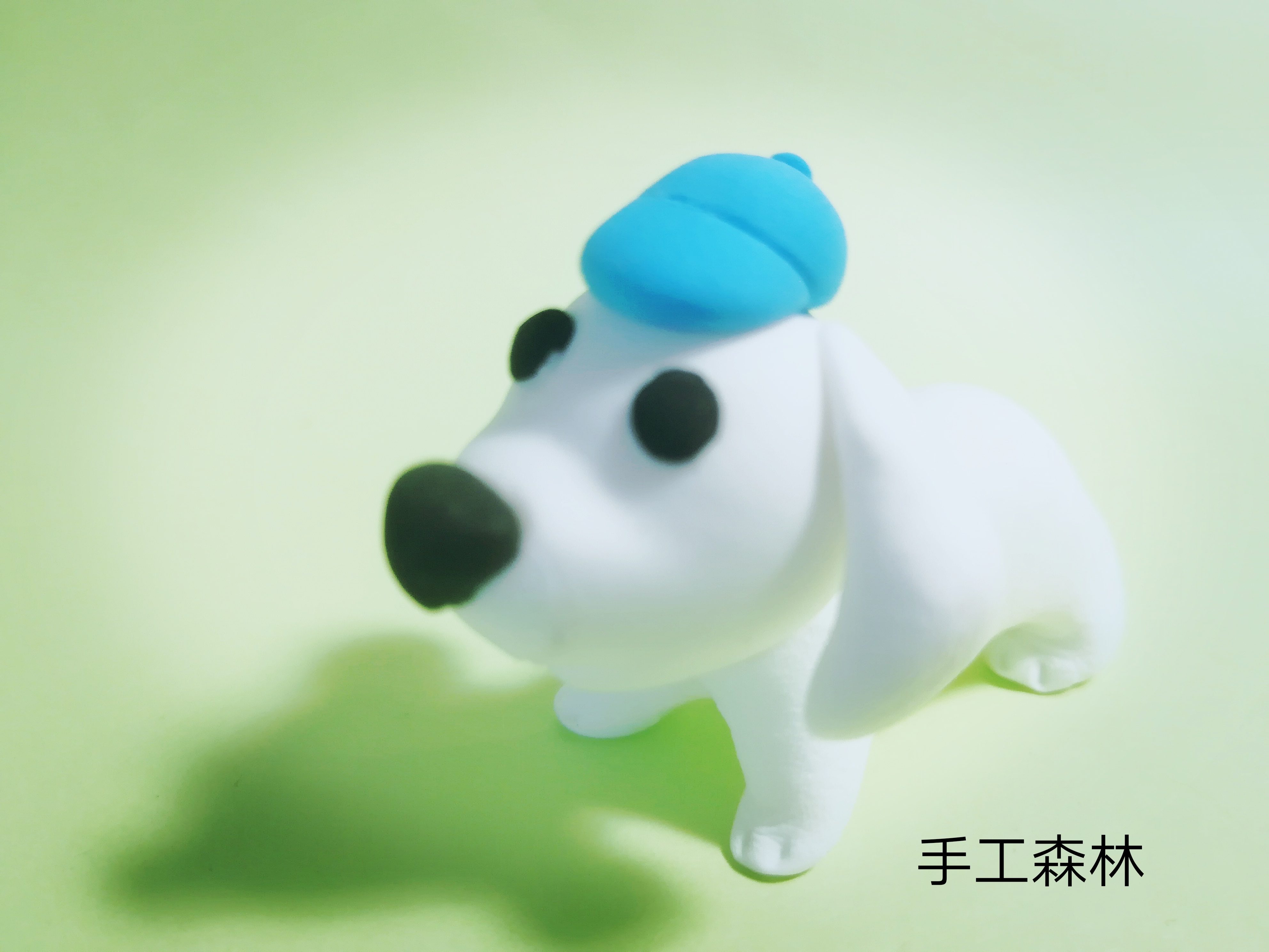 十二生肖狗超轻粘土手工教程,粘土手工教程小白狗