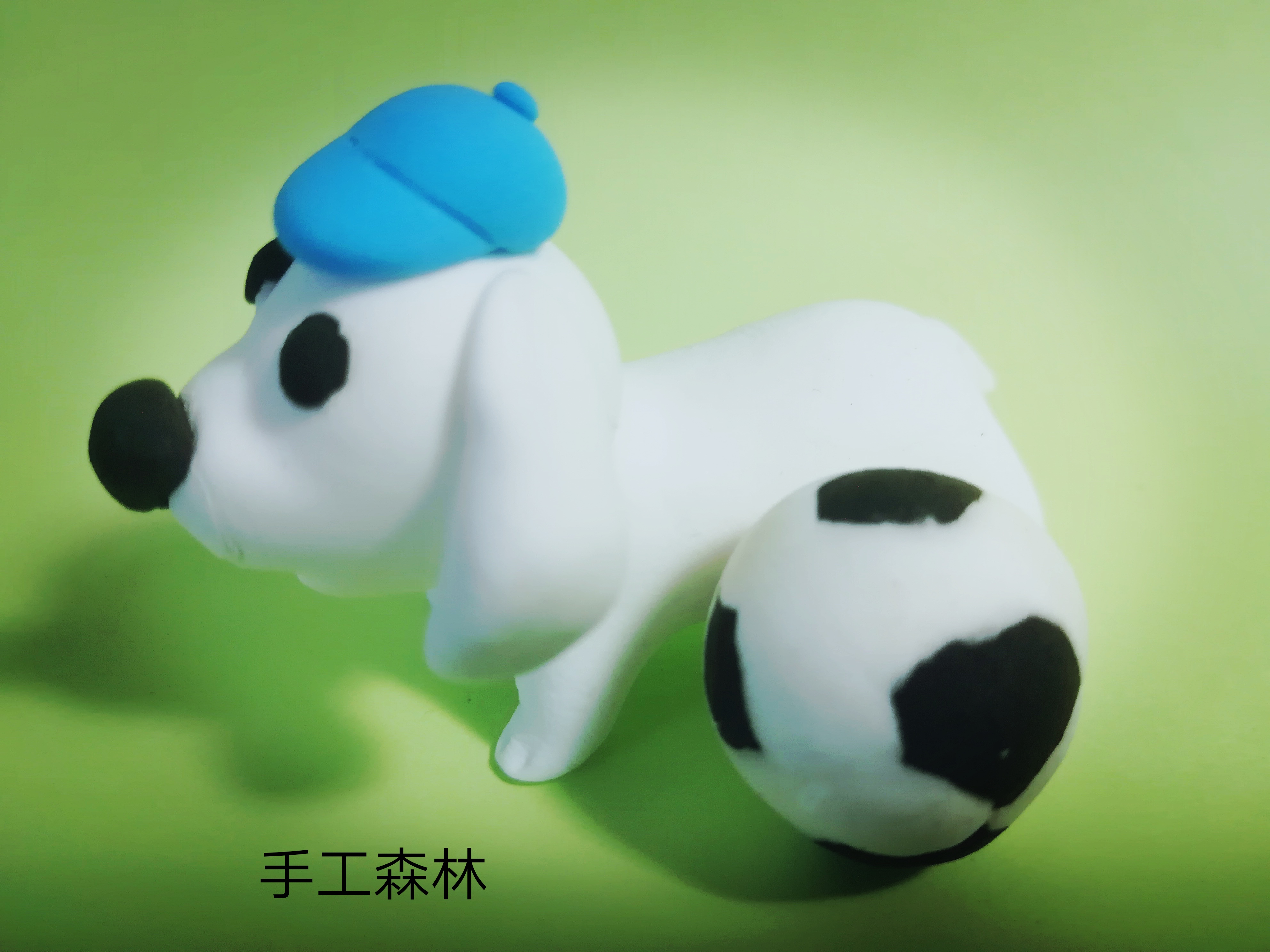十二生肖狗超轻粘土手工教程,粘土手工教程小白狗