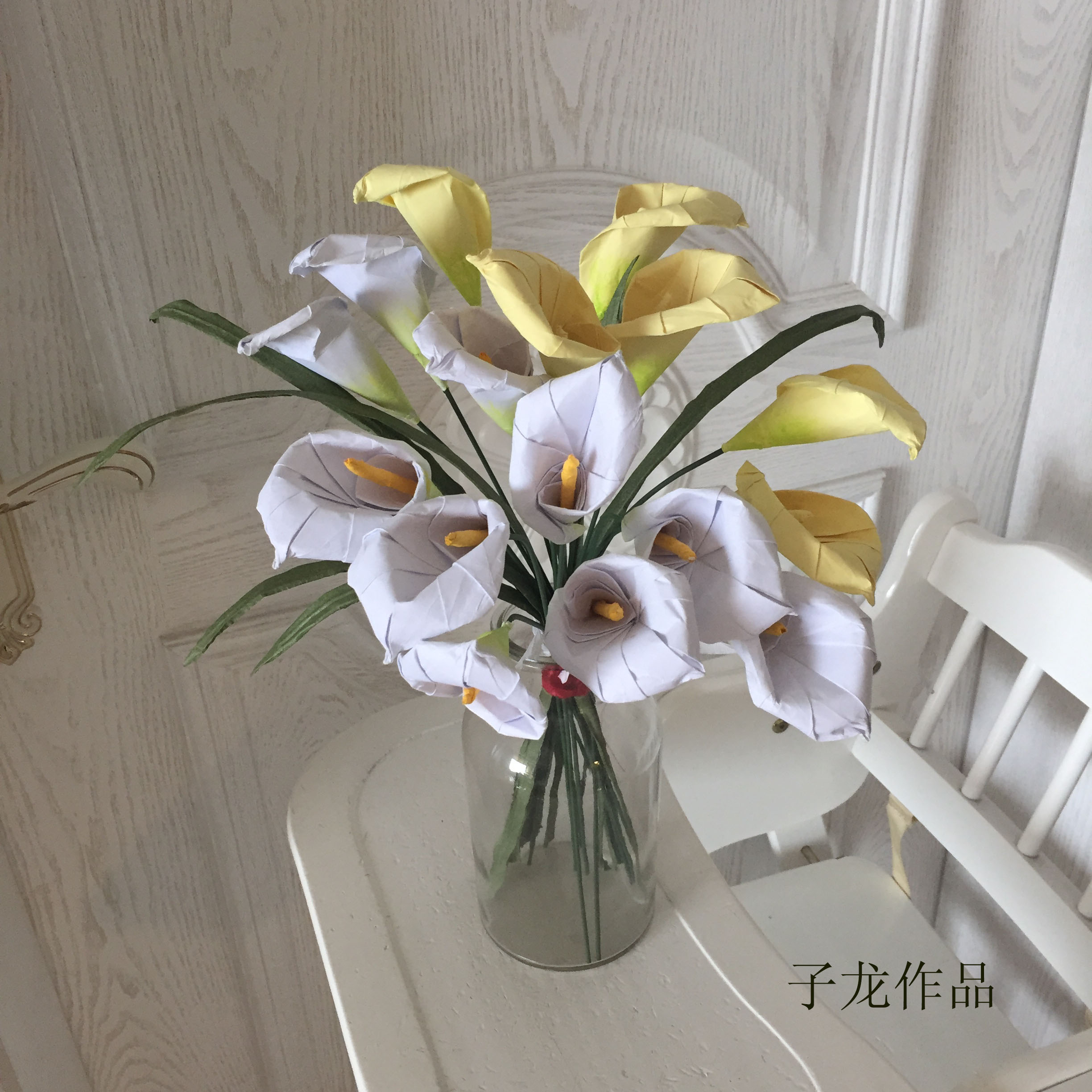 折纸马蹄莲花朵的做法,折纸马蹄莲花步骤