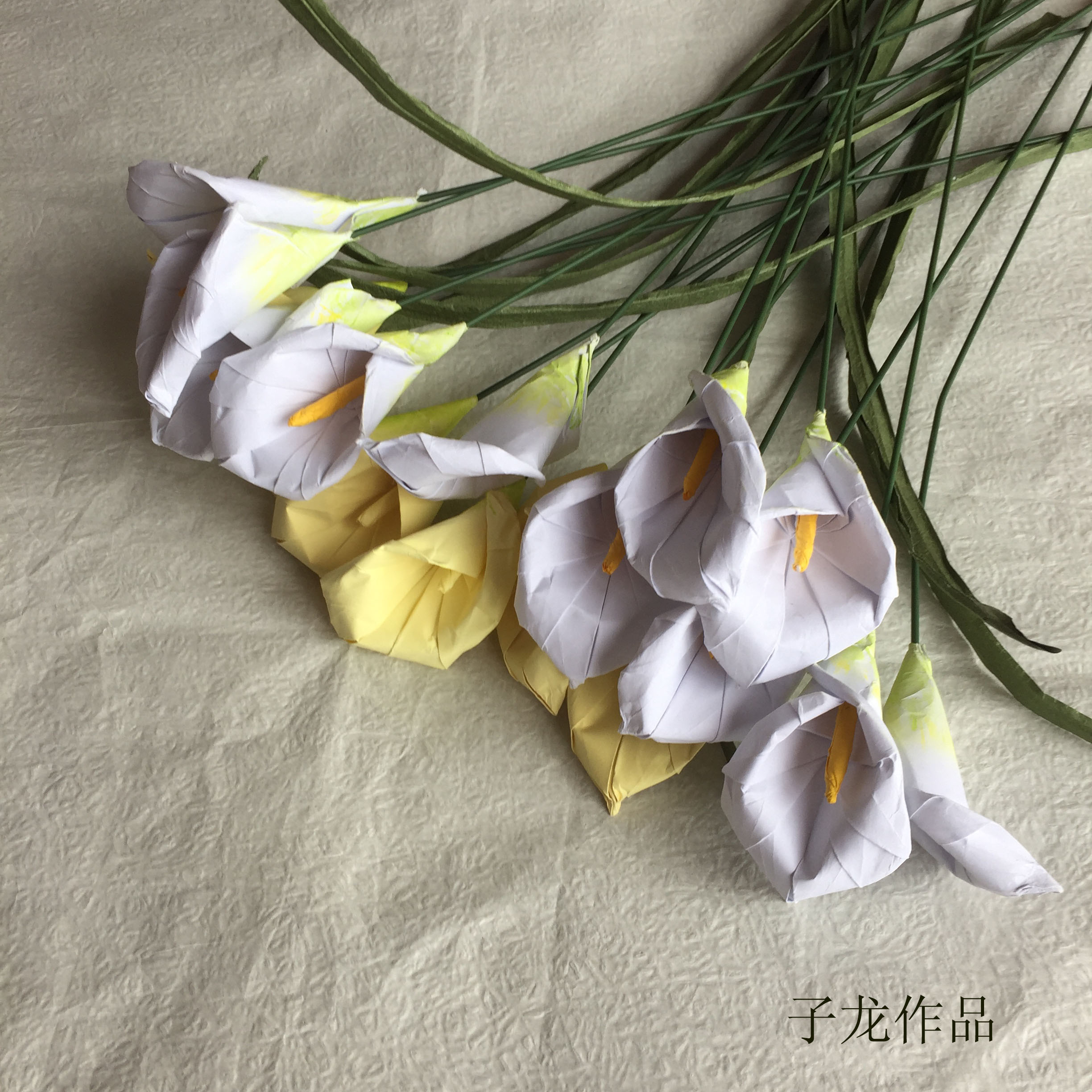 折纸马蹄莲花朵的做法,折纸马蹄莲花步骤