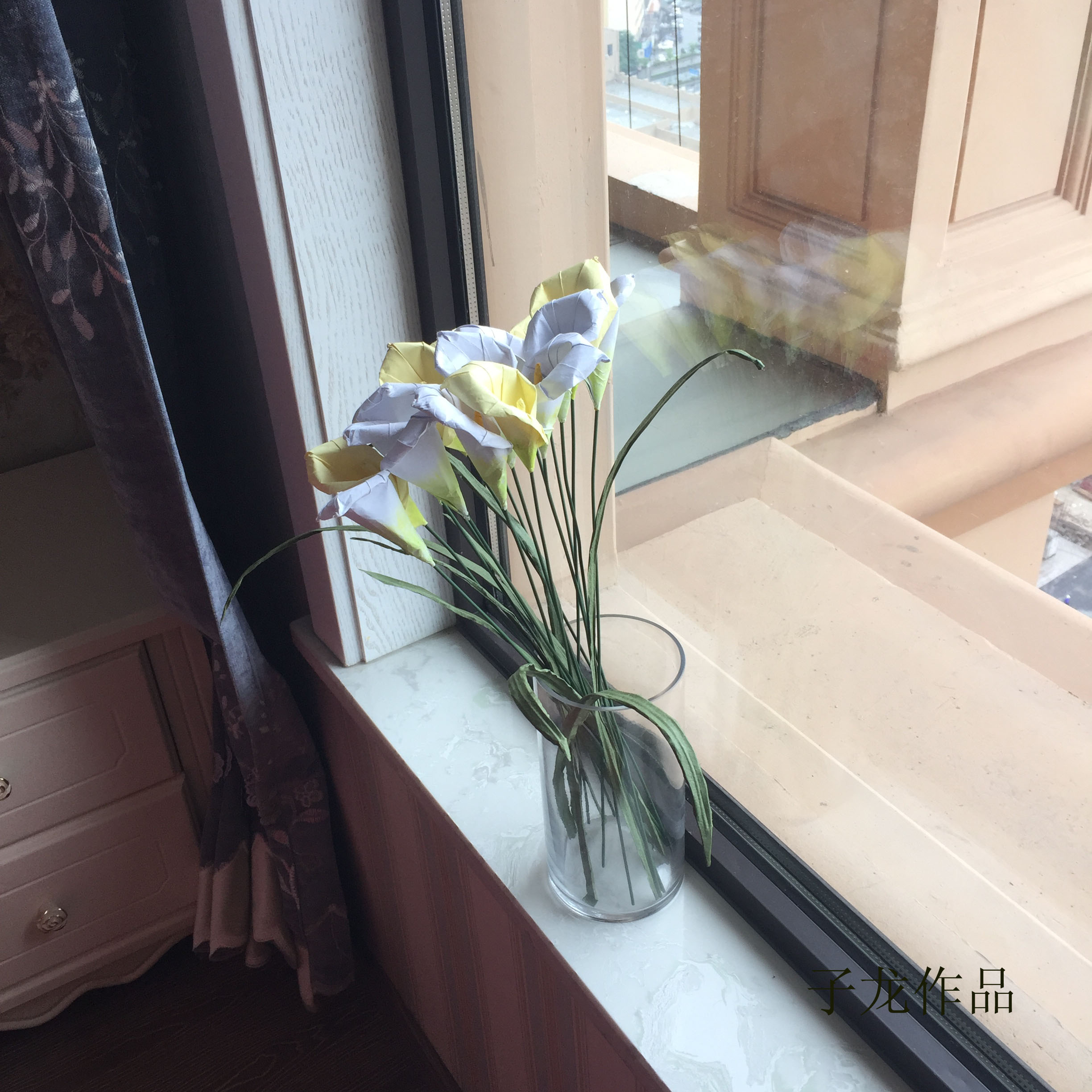 折纸马蹄莲花朵的做法,折纸马蹄莲花步骤