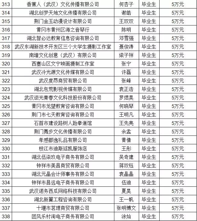 湖北省返乡创业补贴政策2020,湖北省大学生创业扶持项目通过率