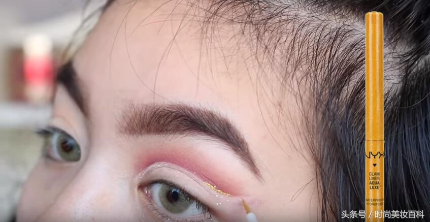 骚气十足妆容欧美艺术眼妆画法,欧美妆教程辣妹眼妆