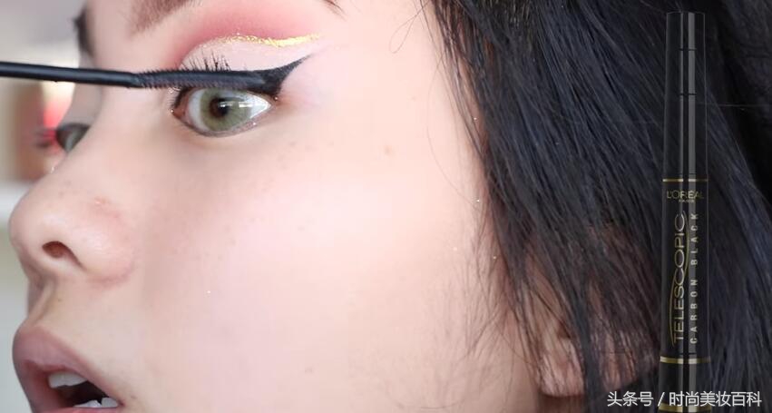 骚气十足妆容欧美艺术眼妆画法,欧美妆教程辣妹眼妆