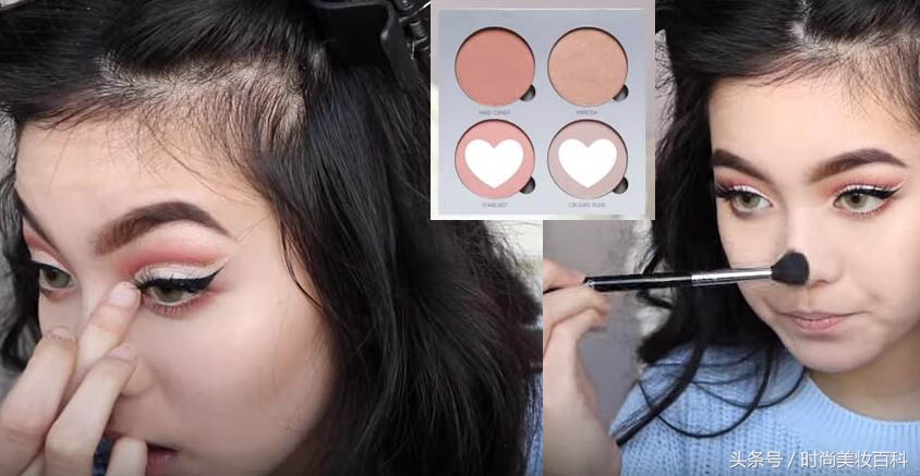 骚气十足妆容欧美艺术眼妆画法,欧美妆教程辣妹眼妆