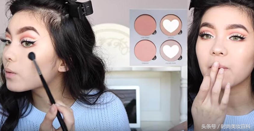 骚气十足妆容欧美艺术眼妆画法,欧美妆教程辣妹眼妆