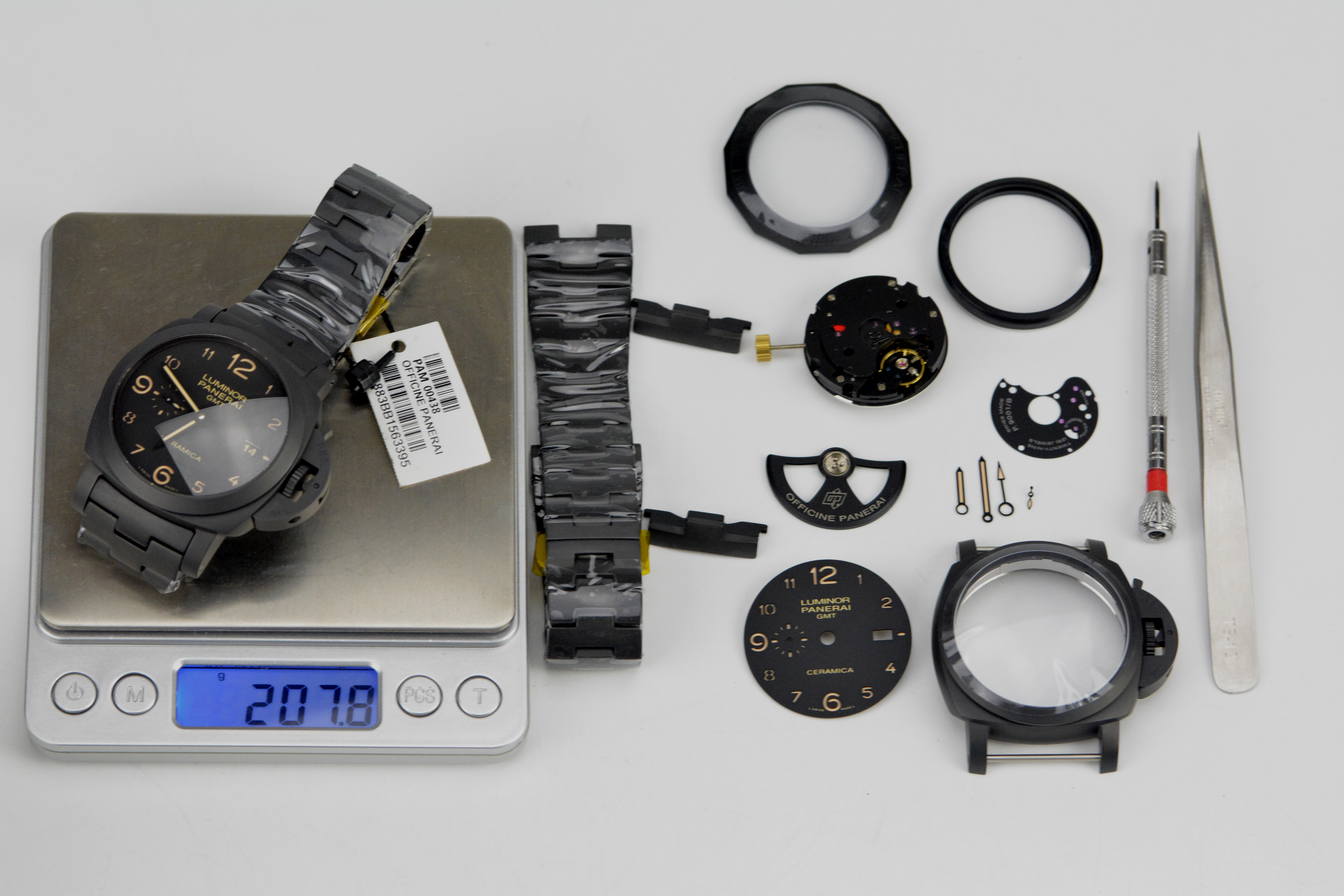 沛纳海新款2024,沛纳海pam01663烟熏蓝