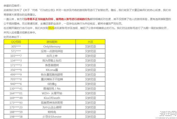 近万名玩家被封号！《LOL》官方严打代练等不正当行为
