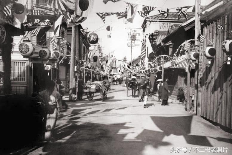 百年前的日本,日本最大的横滨市