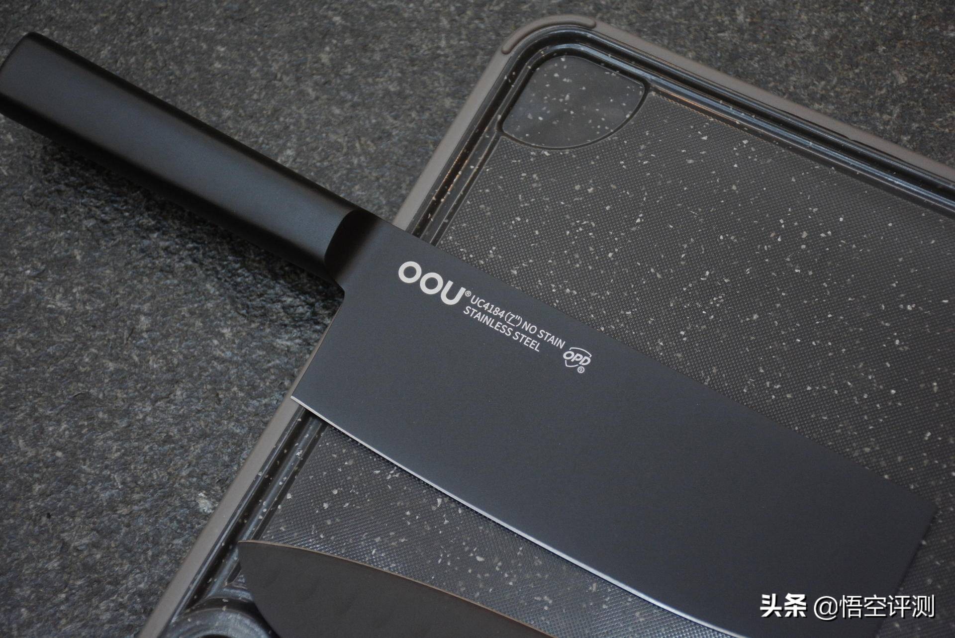 oou刀具套装评测黑白,OOU双面抗菌菜板