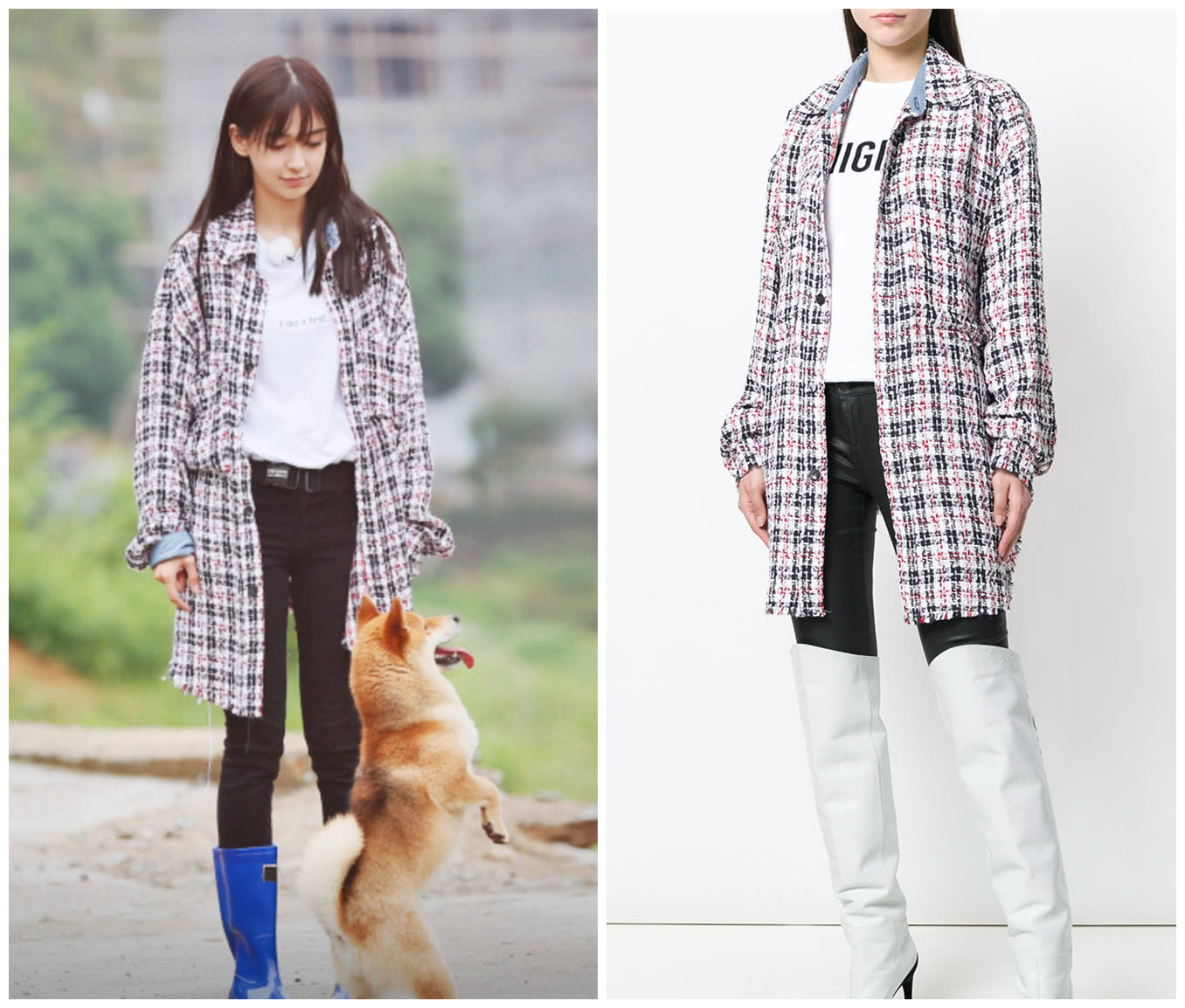 何炅和baby,何炅穿2千多t恤插秧