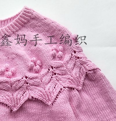 编织花儿朵朵童装教程,儿童套头衫的两种花型