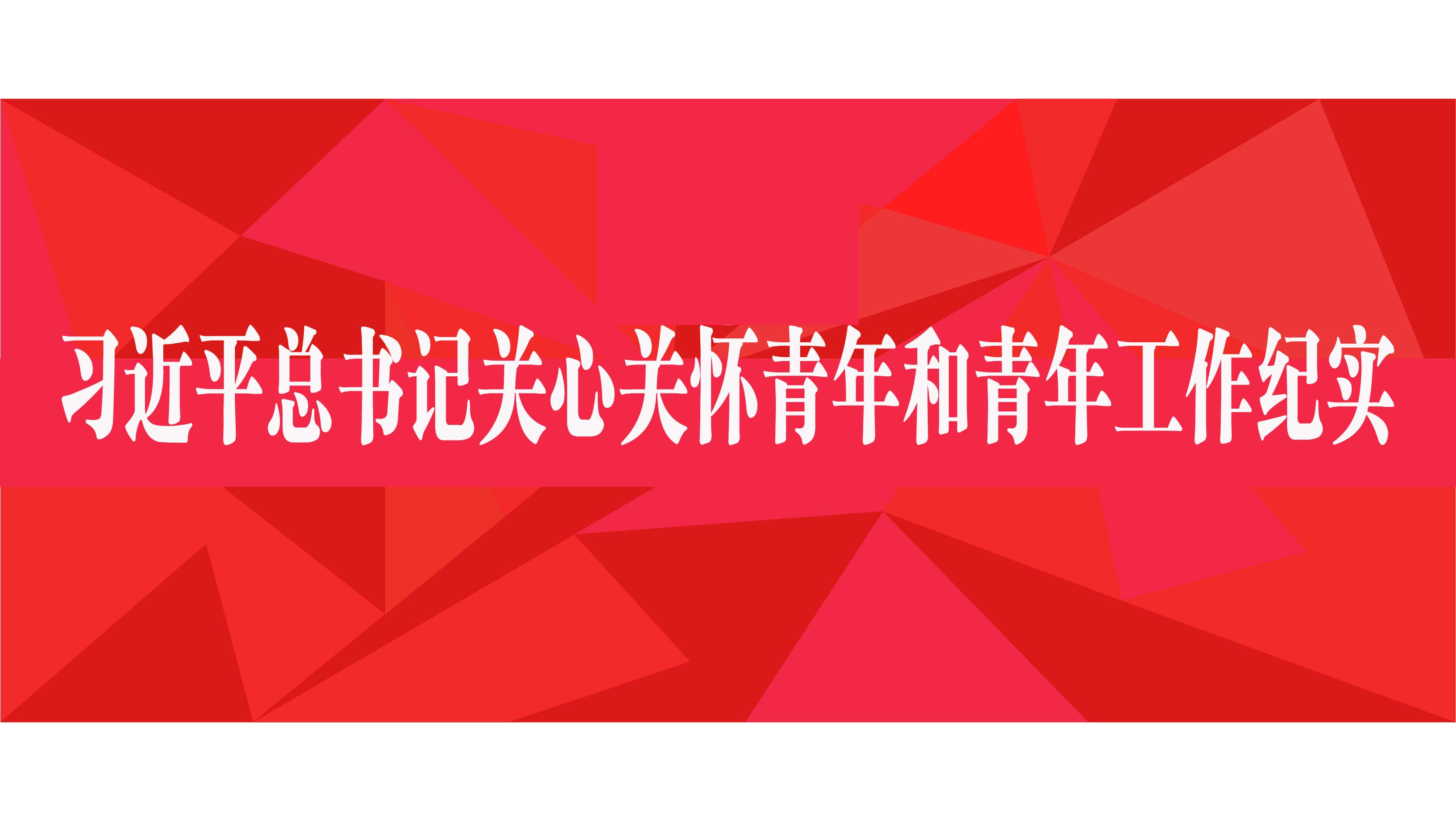 习*平近**总书记关心关怀青年和青年工作纪实